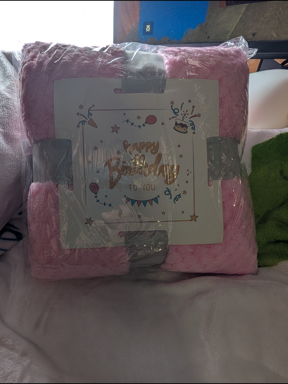 Plush Pink Throw Blanket - Birthday Gift